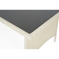 Set gradina/terasa, masa + 4 scaune, Presley, otel, gri