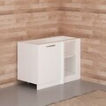 Dulap pentru bucatarie, Hanah Home, Minar, 120x82x56 cm, Alb