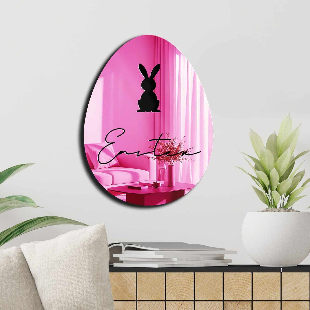 Oglinda decorativa, EAS006PINK, Baza din 100% EVA (Grosime: 10 mm), Roz — imaginea 3