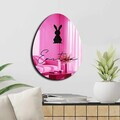 Oglinda decorativa, EAS006PINK, Baza din 100% EVA (Grosime: 10 mm), Roz