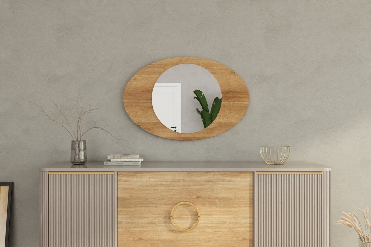 Oglinda decorativa, Siam, Obble, 60x90x2.2 cm, Maro - 2 | YEO