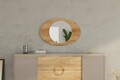 Oglinda decorativa, Siam, Obble, 60x90x2.2 cm, Maro