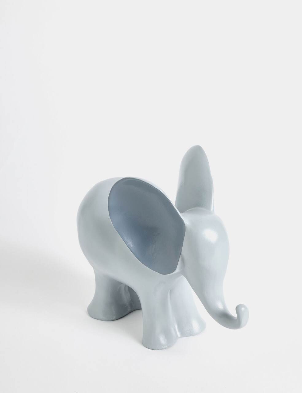 Decoratiune, Elephant, 11x23x26 cm, Poliester, Gri - view 3