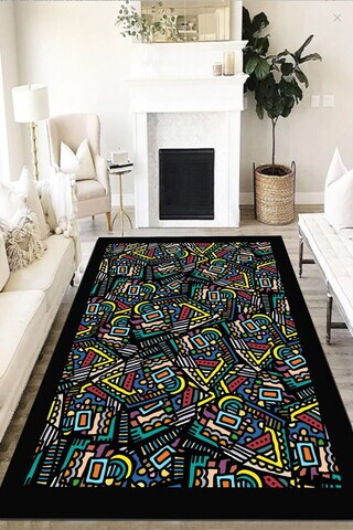Covor, Rubbyo, 80x100 cm, Multicolor