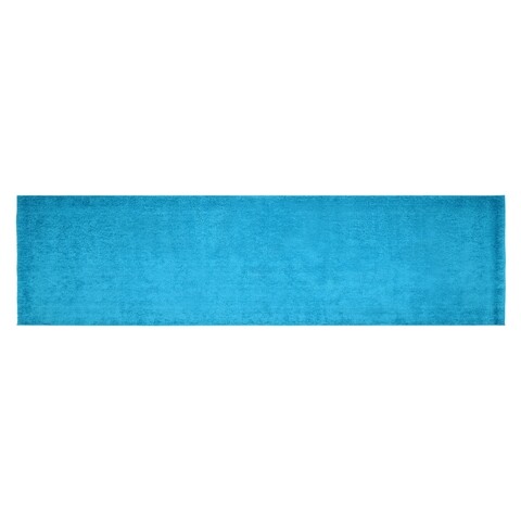 Covor, indomex, puffy, 80 x 300 cm, 100% poliester, turcoaz