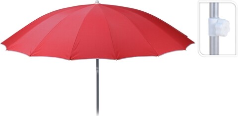 Umbrela pentru plaja Red, Ø240 cm, rosu Excellent Houseware