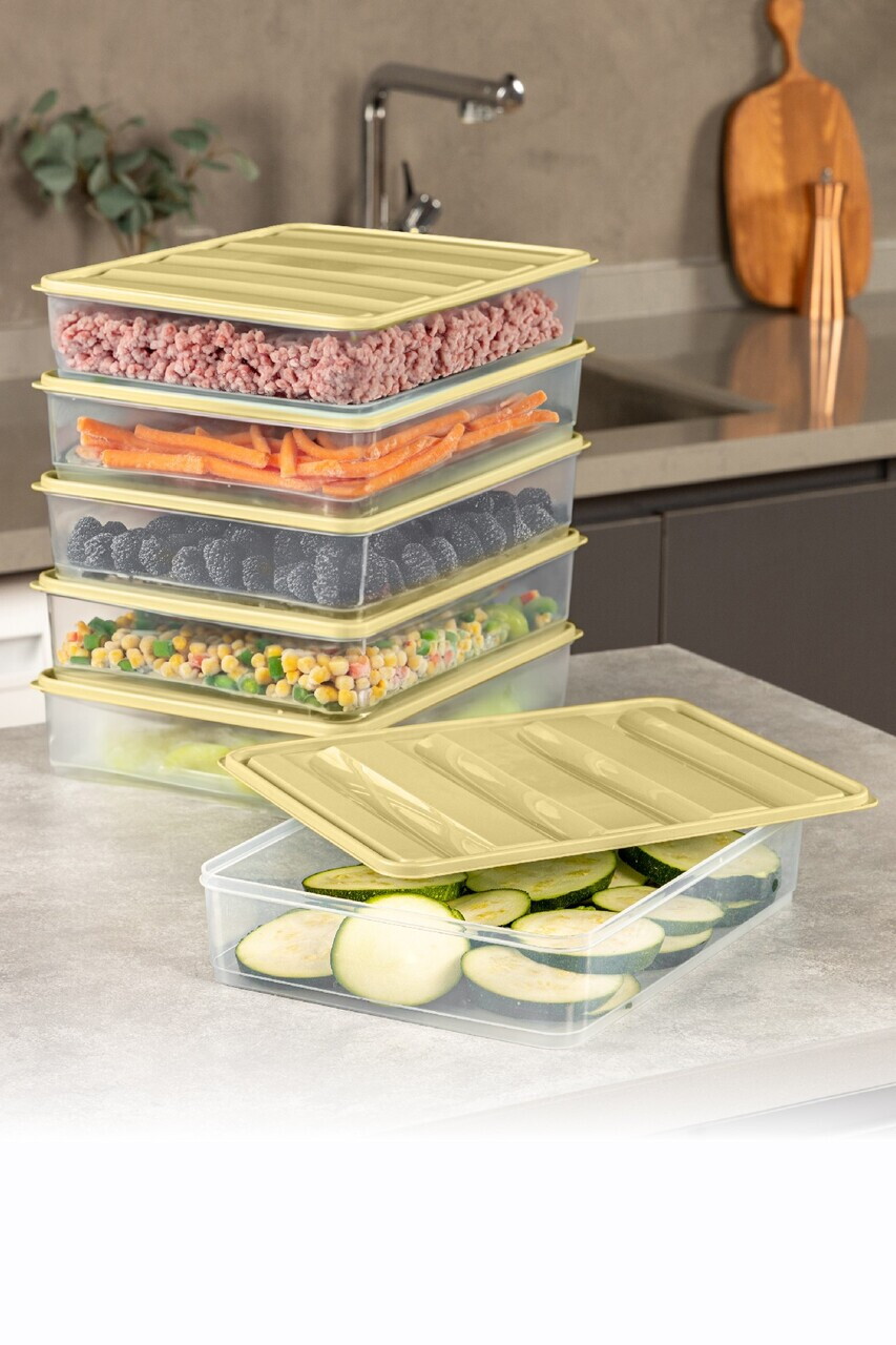 Set recipiente depozitare, Hermia, 964FRM5733, PLASTIC, Galben