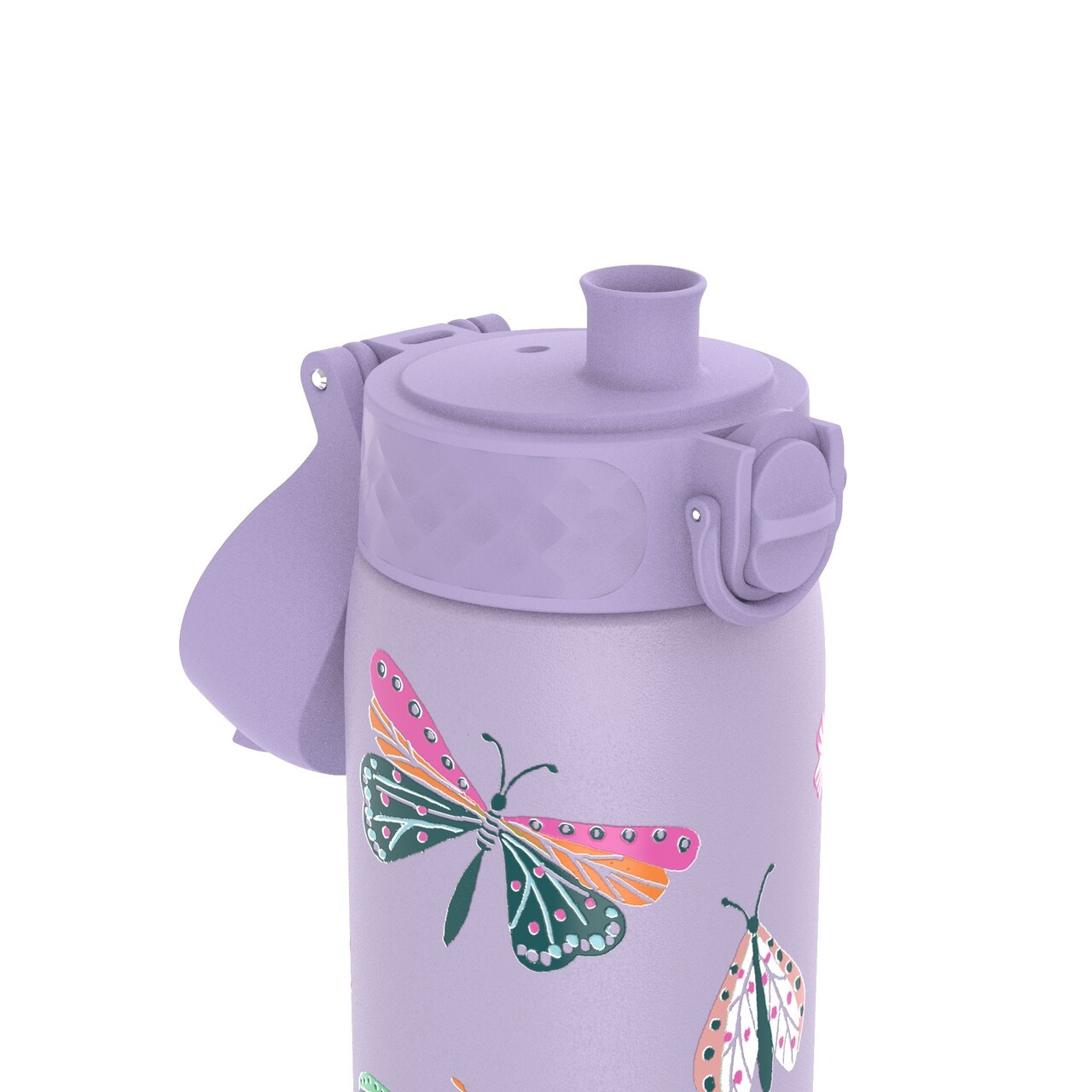 Sticla apa Slim, inox, 500ml, Butterflies - Ion8 - imagine 2