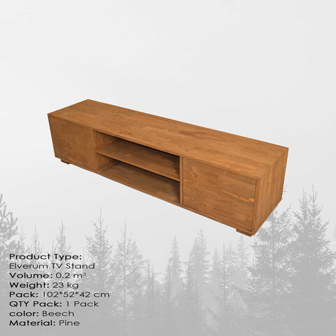 Comoda tv, massive design, elverum xsmall, 100x50x40 cm, fag