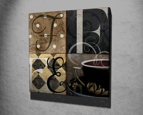 Tablou decorativ, kc322, canvas, lemn, multicolor
