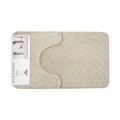 Set 2 covorase de baie, Casa Plastor, Spirals, 45 x 73 cm, 37 x 45 cm, poliester/poliuretan/PVC, bej