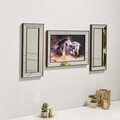 Set tablou si 2 oglinzi decorative T804, Neostill, sticla temperata, 50 x 70 cm/30 x 70 cm
