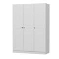 Dulap pentru haine, Minerva, Kale White, 135x190x52 cm, PAL, Alb