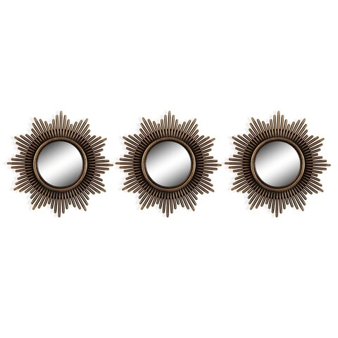 Set 3 oglinzi decorative sullivan , versa, 25 x 25 cm, plastic