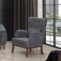 Fotoliu, Unique Design, 867UNQ1517, Lemn de carpen, Albastru