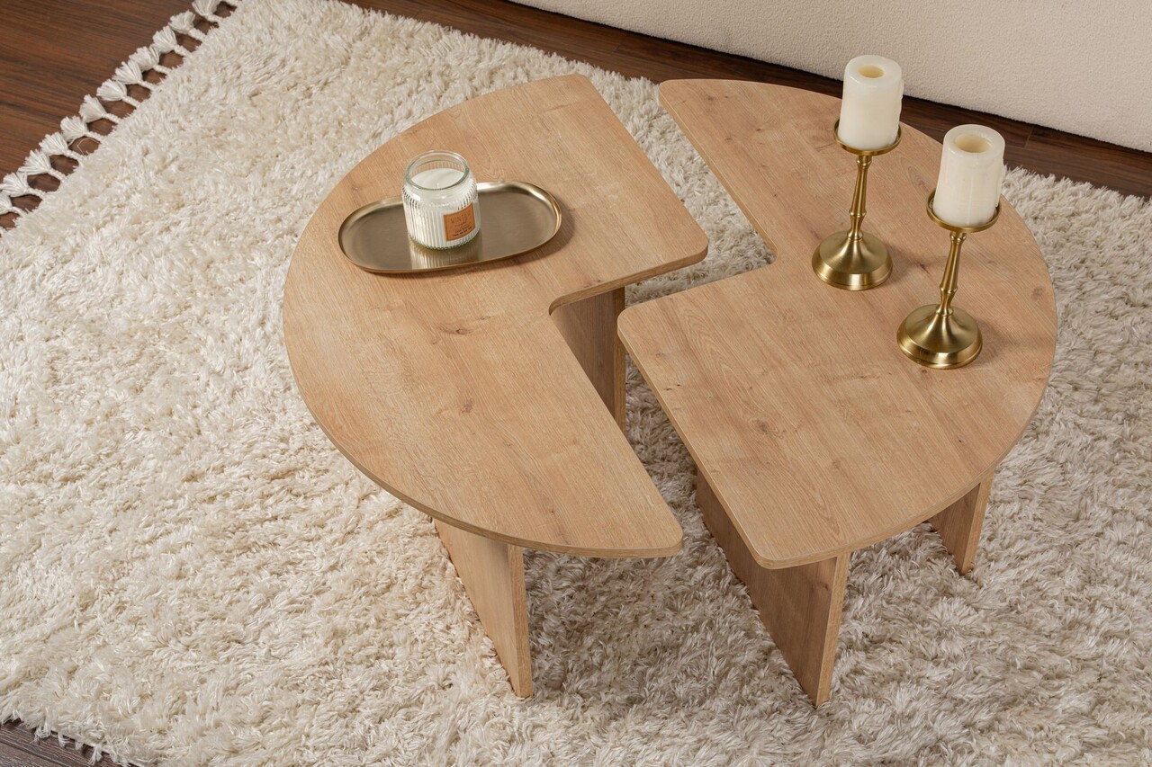 Masuta de cafea, Nordure, Moira, 90x41 cm, Stejar - 2 | YEO