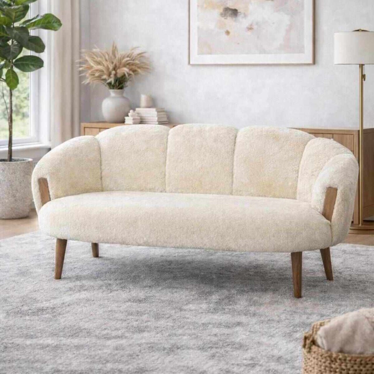 Canapea 2 locuri Atelier del Sofa 251BLS1244 PAL Crem