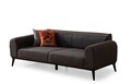 Canapea extensibila cu 3 locuri, Artie, 560ARE2910, Lemn de fag / PAL, Antracit