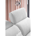 Coltar extensibil stanga 4 locuri ELTAP, LT-01SAV, Noble, 255x201x100 cm, lemn/poliester, alb