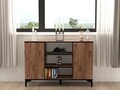 Consola, Puqa Design, Bezen, 140x90x40 cm, PAL, Pin Atlantic / Negru