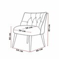 Set fotoliu extensibil și canapea cu 2 locuri (3 piese), Atelier del Sofa, 281ELR1209, Bej