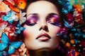 Tablou decorativ Marty -A, Mauro Ferretti, 62x92 cm, lemn de pin/canvas pictat si lacuit, multicolor