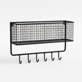 Raft de perete, Hanah Home, Mona, 34x19x12 cm, Negru