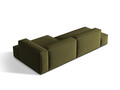 Coltar modular dreapta 4 locuri, Nuria-88, Micadoni Home, 312x147x72 cm, catifea, verde moss melange