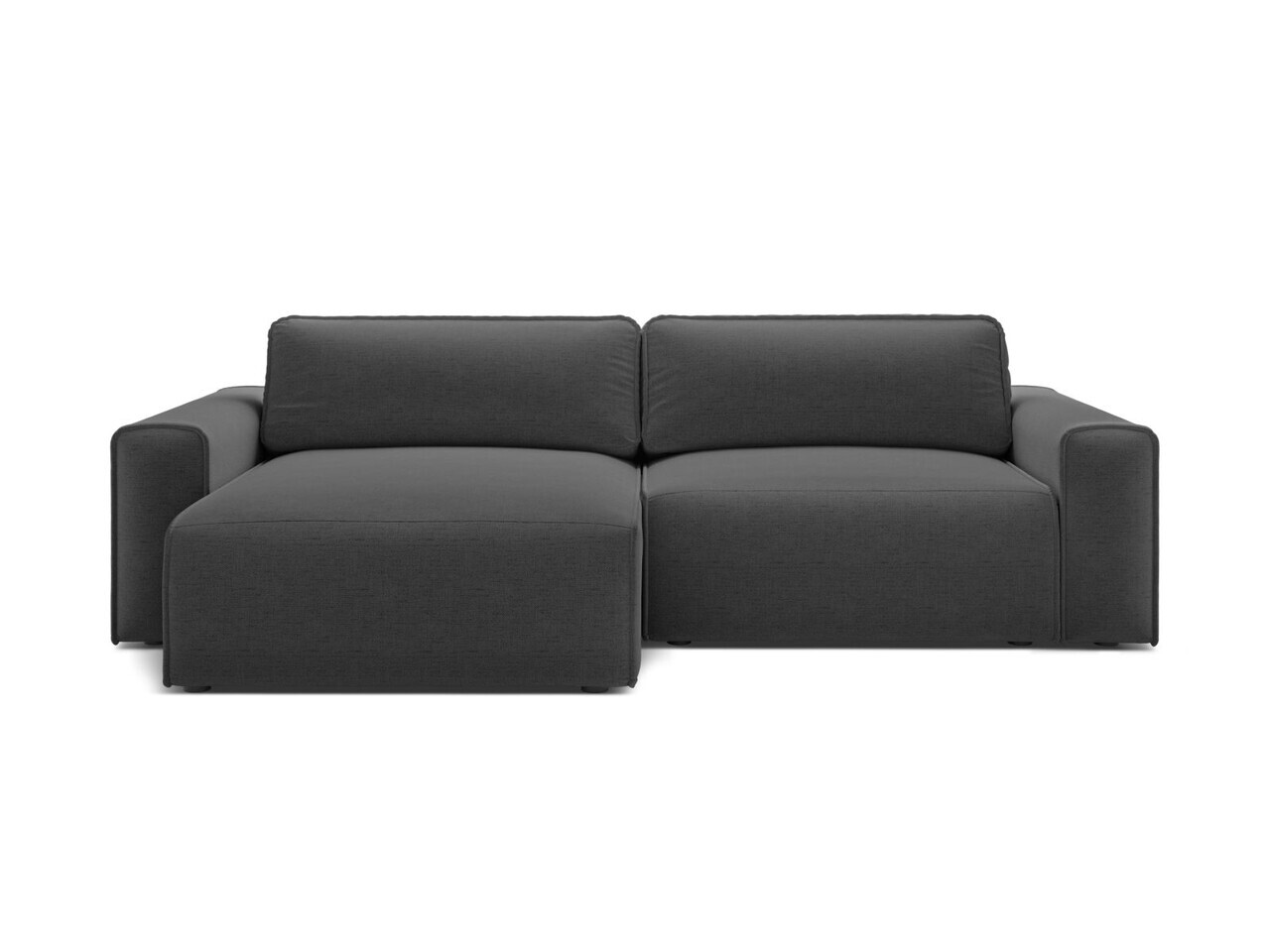 Coltar extensibil stanga 3 locuri, Victor, Micadoni Home, 246x148x83 cm, tesatura structurata, antracit
