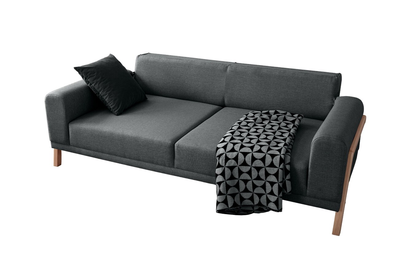Canapea 3 locuri, Atelier del Sofa, 752EST1116, Lemn de carpen;PAL, Antracit - view 5