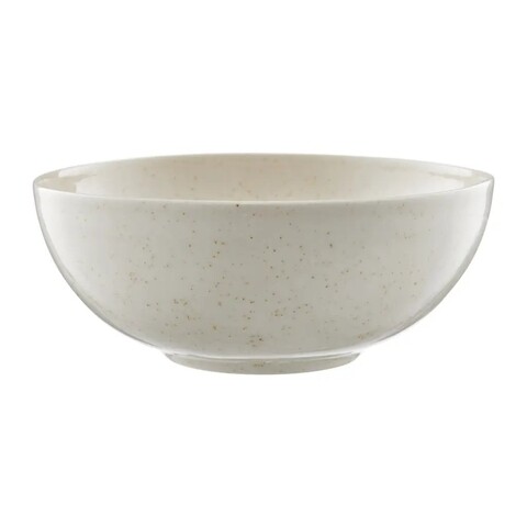 Bol organic, ambition, 17 cm, ceramica cu glazura reactiva, bej