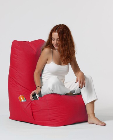 Fotoliu Puf, Bean Bag Ferndale, Diamond, 60 X 90 Cm, Poliester Impermeabil, Rosu