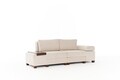 Canapea extensibila 3 locuri, Balcab Home, 825BLC4309, Lemn, Crem