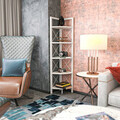 Corp biblioteca, Retricy, Remo, 30.5x33x160 cm, PAL, Alb