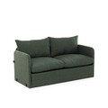 Canapea extensibilă cu 2 locuri, Futon, 859FTN2890, Metal , Verde