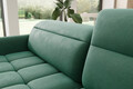 Coltar extensibil dreapta 3 locuri ELTAP, RT-35LU, Barea, 208x160x100 cm, lemn/poliester, verde inchis