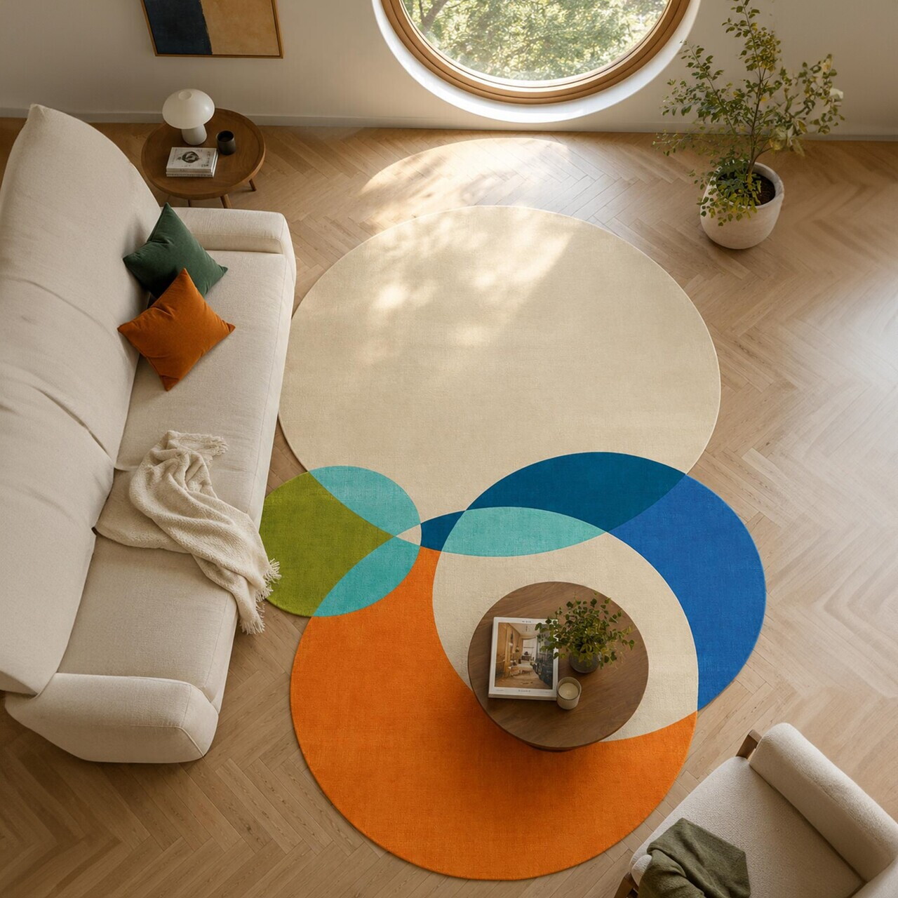 Covor, Fr370, 80x150 cm, Portocaliu — imaginea 2