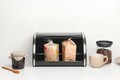 Cutie pentru paine, Brabantia, Roll Top, 31.6x26.5x17.3 cm, otel, negru mat