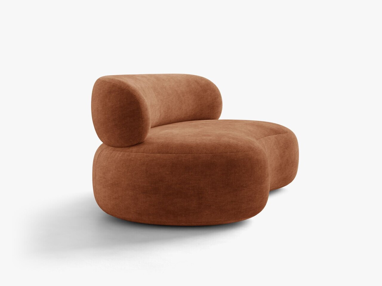 Canapea 3 locuri, Aura, Micadoni Home, 186x101x75 cm, tesatura Chenille, teracota — imaginea 10