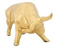 Decoratiune, Mauro Ferretti, Bull, 19.5 x 9.9 x 10.6 cm, polirasina, auriu