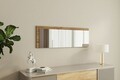 Oglinda decorativa, Siam, Lariya, 40x120x2.2 cm, MDF , Alb/Maro