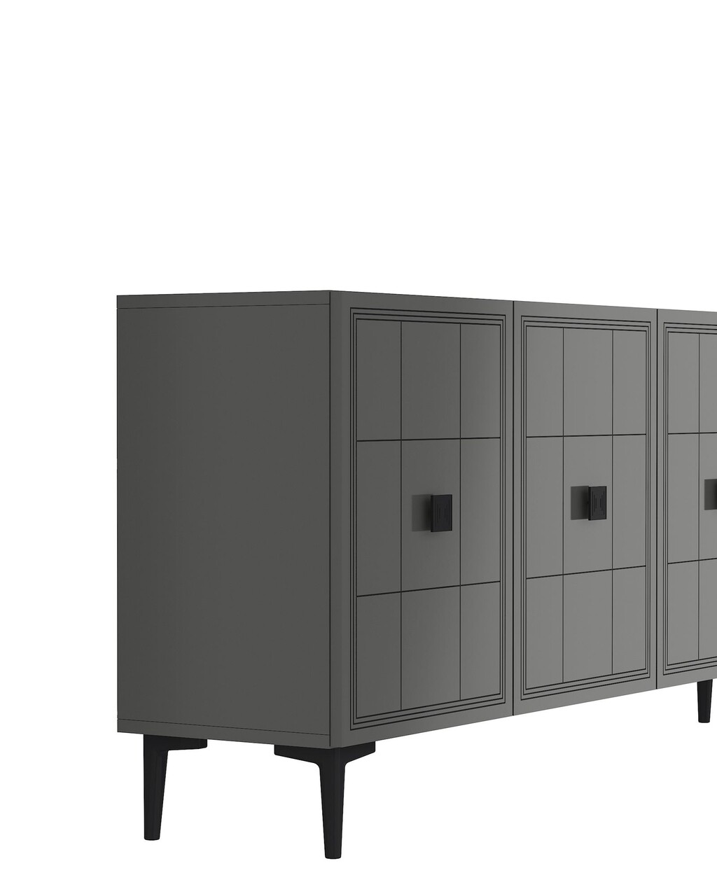 Consola, Hanah Home, Yuka 120, 120x75x32 cm, Antracit - view 5