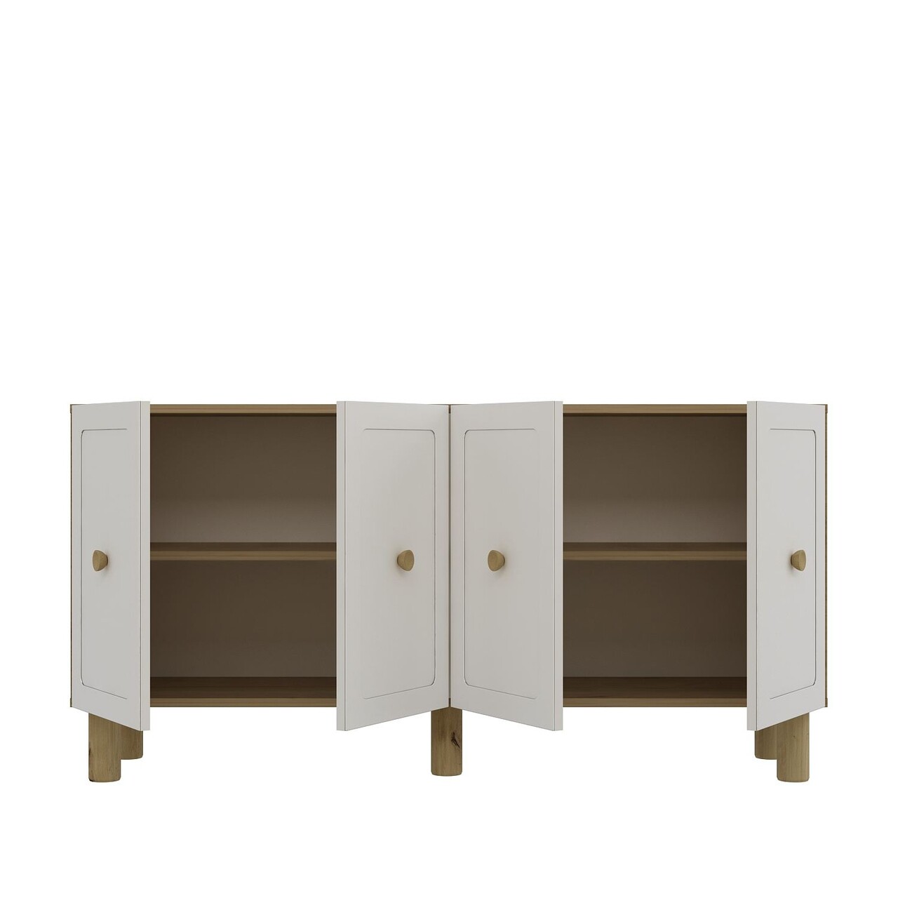 Consola, Hanah Home, Salda, 150x75x32 cm, PAL , Maro, Alb - view 6
