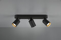 Plafoniera Pago, TRIO, 41x7x15 cm, 35W, 3x GU10, metal, negru mat