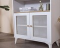Corp biblioteca, Wolina, Calvin, 90x158x41 cm, MDF , Alb / Stejar