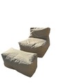 Set fotolii tip puf (2 piese), Pufito, 535PFT1209, Poliester, Bej