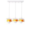 Lustra Afternoon tea Triple Crazy, Deco Republic, E27, 1x60W, ceramica, galben/portocaliu