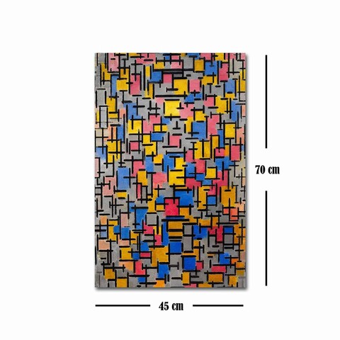 Tablou decorativ, FAMOUSART-049, Canvas, Dimensiune: 45 x 70 cm, Multicolor