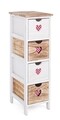 Comoda Chalet, Bizzotto, 26 x 32 x 81 cm, lemn de paulownia