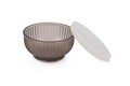 Set recipiente depozitare, Rowe, 196RWE5709, Acril, Capac ermetic, Fumuriu